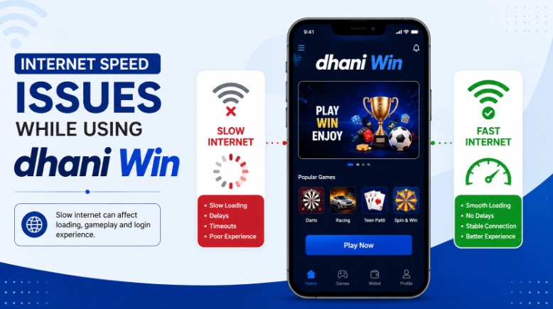 Internet Speed Issues While Playing Dhani Win 